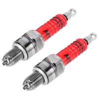 ▼●♝ Pack of 2 Racing 3 Electrode Spark Plug A7tc for 50cc 110cc 125cc 150cc Atv Scooter Dirt Bike Go Kart