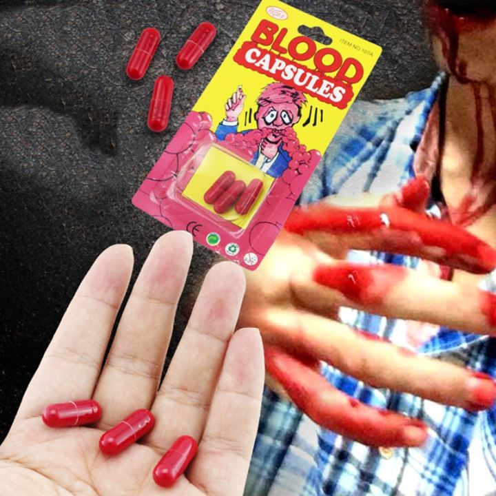 Fake blood capsule capsule powder fake blood Halloween prank toys ...