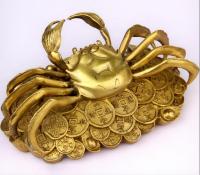 YM 522 Pure copper crab craftsmanship, general eight party to home craft gifts