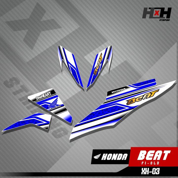 Stiker Striping Honda Beat FI Old Tahun 2012 2013 2014 2015 2016