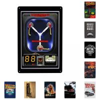 Custom Flux Capacitor Metal Sign Modern Back To The Future Tin Decorative Signs Plaques Office Store Pubs Club Decor Art