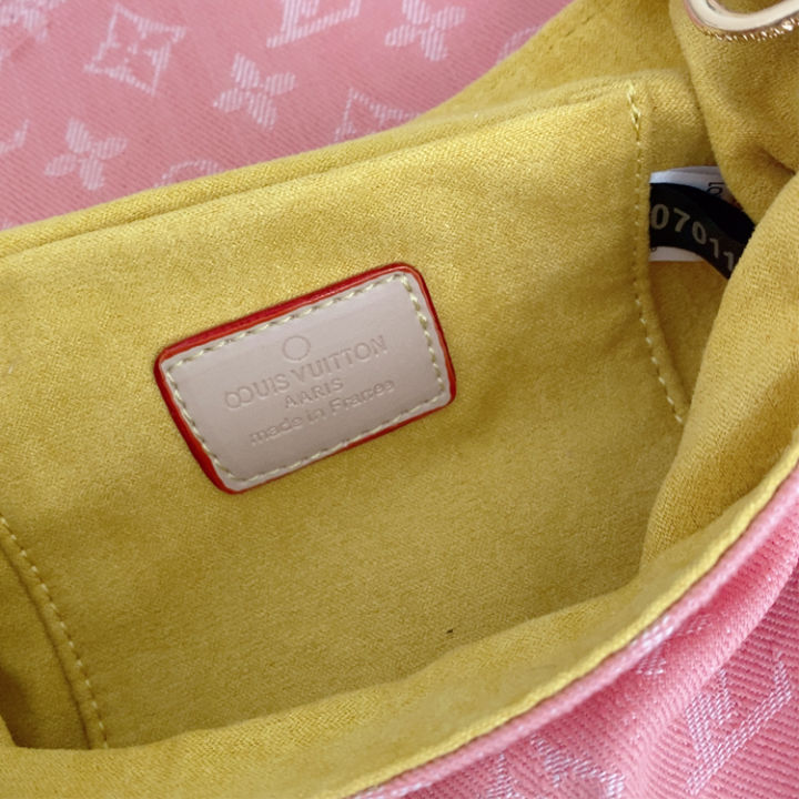 quality-lv-denimสลิงผ้าถุงอานสำหรับผู้หญิงขาย2021ใหม่แฟชั่นเกาหลีต้นฉบับcross-bodyกระเป๋าสะพายไหล่lvกระเป๋าช้อปปิ้ง