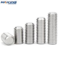 ♙ﺴ 10pcs/lot Hexagon Hex Socket Set Screw Flat Point Allen Head M2 M2.5 M3 M4 M5 M6 M8 M10 M12 M14 M16 Stainless Steel Headless