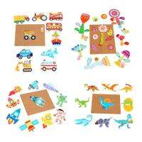 Pegged Puzzles Knocking Puzzle Board Game Preschool Educational Pegged Board STEM Educational Activity Toys Gift for Boys Girls calm