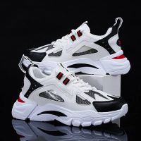 รองเท้าผู้ชาย2022 Trend Platform Sport Dad Shoes Fashion Casual Breathable Mesh Tennis Sneakers Student Comfortable Running Shoes