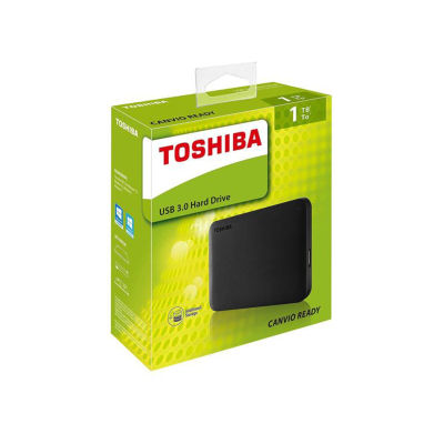 TOSHIBA เอ็กซ์เทอนอล ฮาร์ดไดรฟ์ (1TB, สีดำ) รุ่น TSB-HDTP210AK3AA