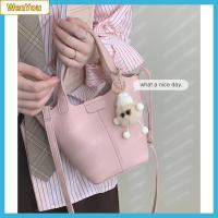 WENYOU 2023 เบามาก สำหรับผู้หญิง กระเป๋า Crossbody กระเป๋าสะพายไหล่แบบสั้น กระเป๋าถือแบบถือ กระเป๋าทรงถัง