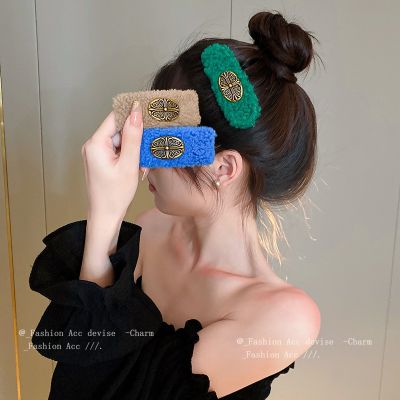 [COD] Korean cross hair clip autumn and winter fashion side bangs card light luxury accessories wholesale women