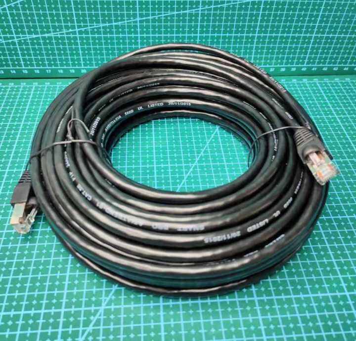 Cat 5e Cat5e Cat.5e outdoor FTP UTP cable with metal shielded RJ45 20M