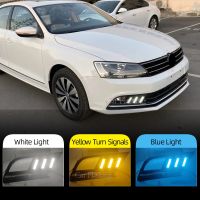 ไฟตัดหมอกสำหรับ Volkswagen VW Jetta Sagitar MK6 2015 2016 2017 2018แต่งรถขับรถไฟเดย์ไลท์