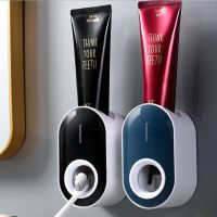 【CW】 Toothpaste Dispenser Dust-proof Toothbrush Holder Wall Mounted Squeezer Accessories Sets