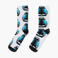 Blue 1970 FM Socks Anti-Slip Socks Man Funny Socks For Men Socks Tights