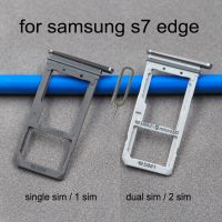 สำหรับ Galaxy S7 Edge G935 G935FD G935F G935A กรอบโทรศัพท์เดิมใหม่อะแดปเตอร์ซิมการ์ดและไมโครการ์ด SD ที่ใส่ถาด