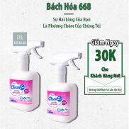 Chai xịt tẩy cặn canxi cleanz làm sạch bề mặt vòi rửa, vòi sen, vách kính