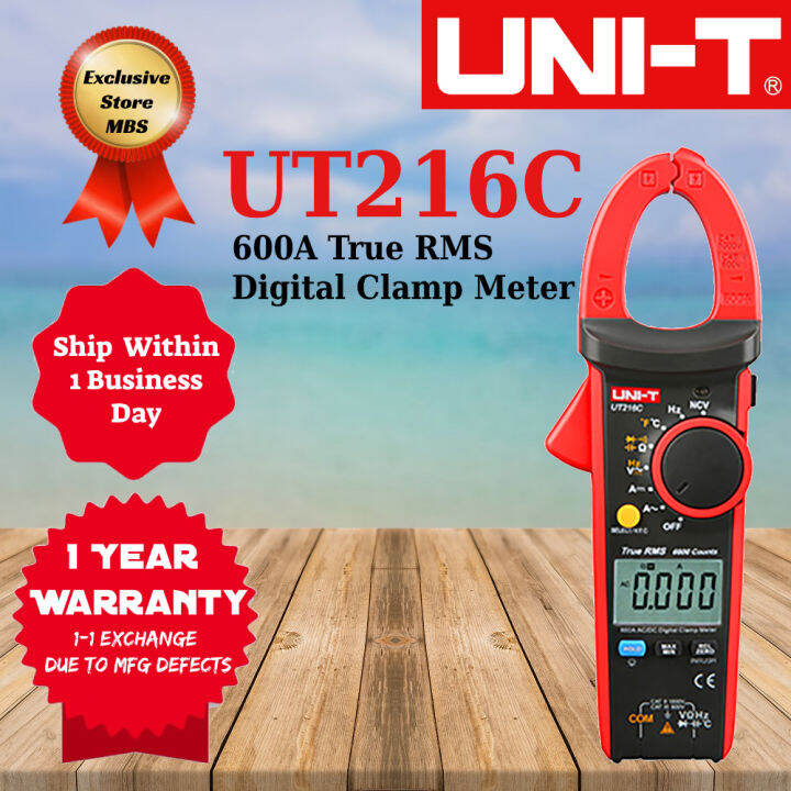 UNIT UT216C 600A True RMS Digital Clamp Meter Lazada Singapore