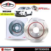 ส่งฟรี TRW XPS จานเบรค - หน้า NISSAN ALMERA 12 อัลเมล่า 2012  จานเบรคแต่ง เซาะร่อง รหัส DF7330XSS จำนวน 1คู่