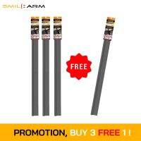 [เซ็ท 3 แถม 1!!] SmileArm® ที่กั้นประตู แถบเวลโครเทป ฟองน้ำด้านเดียว กาว2หน้า กันฝุ่น-ใช้ได้กับประตูทุกแบบ