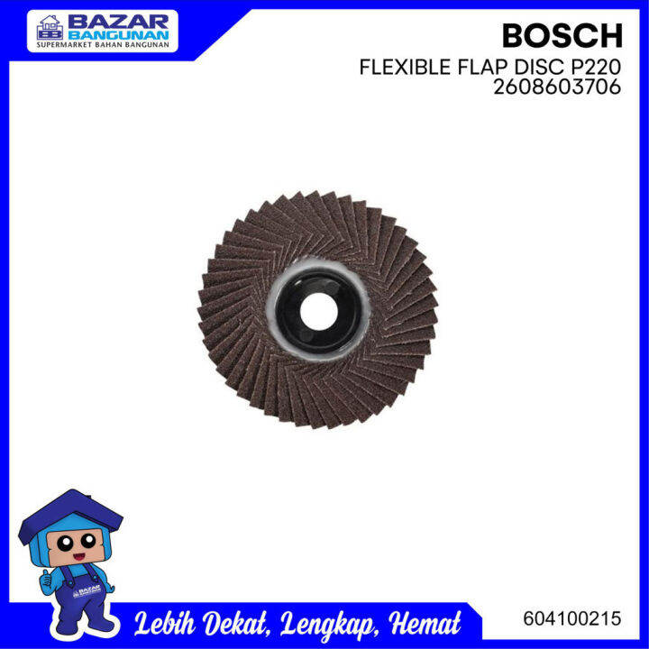FLEXIBLE FLAP DISC / AMPLAS SUSUN FLEKSIBEL BESI KAYU BOSCH P 220 P220 Lazada Indonesia