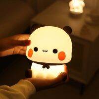 Panda Bubu และ Dudu Led Night Light โคมไฟ Kawaii การ์ตูน Nightlight สัตว์น่ารักห้องนอนห้องนั่งเล่นตุ๊กตาตกแต่ง Gifts