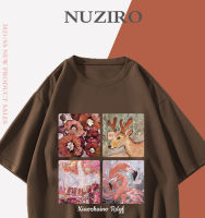 NUZIRO(พร้อมส่ง)เสื้อยืดแขนสั้น รูปแบบสัตว์ ผ้านิ่ม เด้ง ใส่สบาย สไตล์เกาหลี #I0028