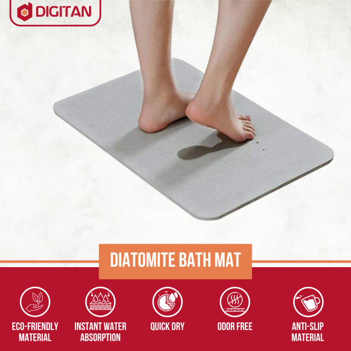 Authentic Japanese Diatomite Quick Dry Fast Absorbent Bath Mat