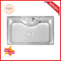 ซิงค์ฝัง 1หลุม LUCKY FLAME BIS-0858 สเตนเลสBUILT-IN SINK LUCKY FLAME BIS-0858 1B STAINLESS STEEL **มีบริการชำระเงินปลายทาง**