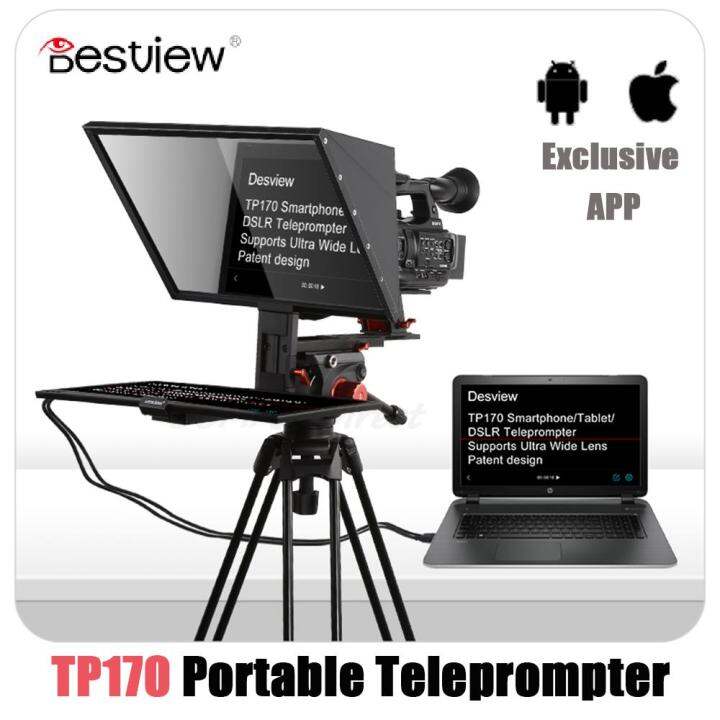 Original Bestview TP170 17Inch Portable Teleprompter Universal For DSLR