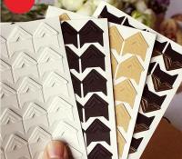 Hot 120 pcs/lot (5 sheets) DIY Vintage Corner kraft Paper Sticker Photo Albums Decor Cleaning Tools