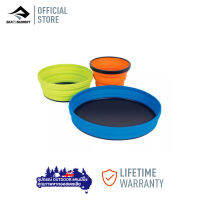 Sea to Summit  X-Set: 3-PCE   (X-Mug , X Bowl , X Plate &amp; Storage Pouch)  ชุดเครื่องครัวพกพา พับได้