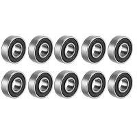 Pack Of 10 698-2RS Deep Groove Ball Bearing Double Sealed 8Mm X 19Mm X 6Mm Carbon Steel Bearings Axles  Bearings Seals