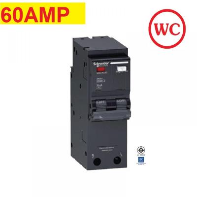 รอใส่รูป เมนเบรกเกอร์ 2P กันไฟดูด ส่งฟรี (RCBO) 50A หรือ 63A Schneider BREAKER เบรกเกอร์ กันดูด กันรั่ว กันดูด QO260C10RCBO30 2P 60A 2P 50A  QO250C10RCBO30