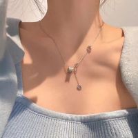 [COD] 2022 new trendy temperament high-end diamond waist necklace female light luxury niche tassel clavicle chain
