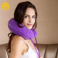 TAIHI Thai Latex Travel Pillow For Airplane Car Office Portable U Shaped Massage Support Neck Pillows Protect The Cervical Spine Travel pillows