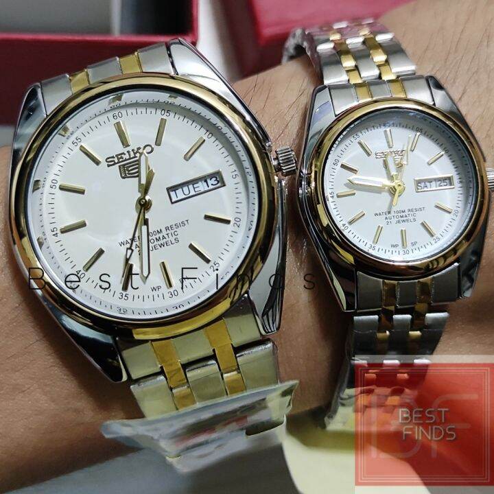 Seiko 5 Couple Watch Automatic Movement Waterproof Day Date Lazada PH