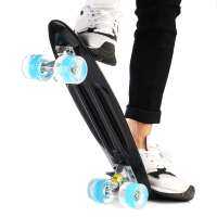 22inch Skate Board Flashing Light Skateboard Longboard Four-wheel Fishboard Street Outdoor Sports Christmas Gift For Girl Boy