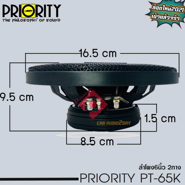 priority-pro-65k-ลำโพงแกนร่วมติดรถยนต์-ขนาด-6-5-นิ้ว-2-ทาง-4-โอม-กำลังขับสูงสุด-250วัตต์