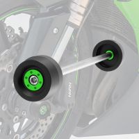 ☬☊ที่กันขอบล้อเลื่อนส้อม AS Roda Depan มอเตอร์ไซค์สำหรับ Kawasaki Z750 Z800 Z1000 Z1000SX Z 750 800 1000 1000SX