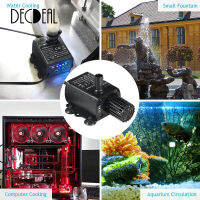 Decdeal พิเศษที่เงียบสงบมินิ DC12V 10 วัตต์ 400L/H ลิฟท์ 400 เซนติเมตร brushless ปั๊มน้ำ 5.5*2.1 มิลลิเมตรหญิงน้ำพุใต้น้ำที่มีฟังก์ชั่นการปรับการไหล