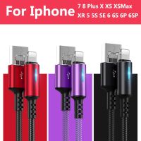 สายสำหรับ IPhone ข้อมูล USB ที่ชาร์จความเร็วสูง IPhone 7สายสำหรับ IPhone สายชาร์จ8 Plus X XS Max XR 5 5 5S SE 6 6S Plus สายชาร์จสำหรับ IPad USB Type C