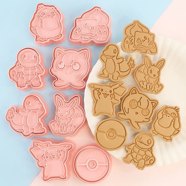 2022 New 6pcs/Set Pokemon Figures Cookie Cutters Cartoon DIY Bakery Mold  Biscuit Press Stamp Embosser Sugar Pasty Cake Mould Toys | Lazada