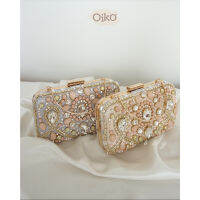 Oiko PREMIUM ILEANA CLUTCH กระเป๋าสะพายไหล่ นําเข้าจากงานปาร์ตี้ สําหรับผู้หญิง