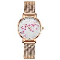 ✸﹊ Japan Quartz Movement 10D Red Plum Blossom สายหนังแท้นาฬิกาผู้หญิงนาฬิกาข้อมือสุภาพสตรีนาฬิกาออกแบบใหม่สำหรับผู้หญิง