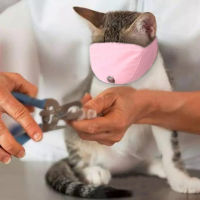 Cat Face s Breathable ไนลอน Muzzles Kitten Groomer Helpers Bath Anti-Biting Anti-Scratch สำหรับ Cat Grooming เครื่องมือ Supplies