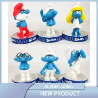 ของแท้ใหม่เอี่ยมคอลเลกชันฟิล์ม Action FIGURE Anime Smurfs ของเล่นโมเดลของเด็กของขวัญวันเกิด