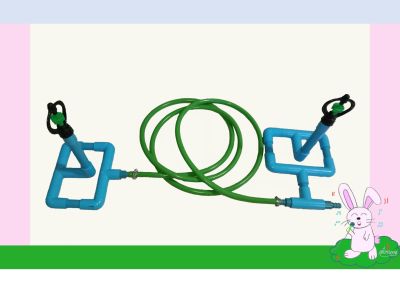 ชุดสปริงเกอร์รดน้ำ  1ชุดมี 2ตัว พร้อมสายยางอย่างดี 5 เมตร ไม่มีตะไคร่น้ำ