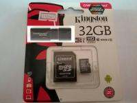 Micro SD 32GB Class10 Kingston (SDCS) และ เฟลชไดร์ 32GB Kingston (DT100G3) USB 3.0