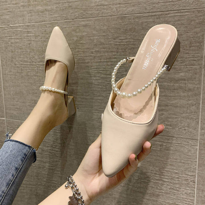 kkj-mall-รองเท้าแตะหญิง-2021-รองเท้าแตะส้นหนาประดับมุกแฟชั่นใหม่ทุกแบบ