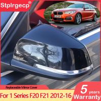 For BMW 1 Series F20 F21 116i 118i 120i 125i 130i Hatchback 2012-2016 Bright Black Car Mirror Shells Side Wing Mirror Cover Cap