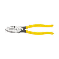 Klein Tools D213-9NE-CR Linemans Crimping Pliers, Streamlined High-Leverage Design Made of Induction Hardened Steel, 9-Inch