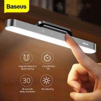 Baseus Hanging Magnetic LED Table Lamp for Study Dorm Room Reading Desk Lamp Bedside USB Chargeable Stepless Dimming Night Light